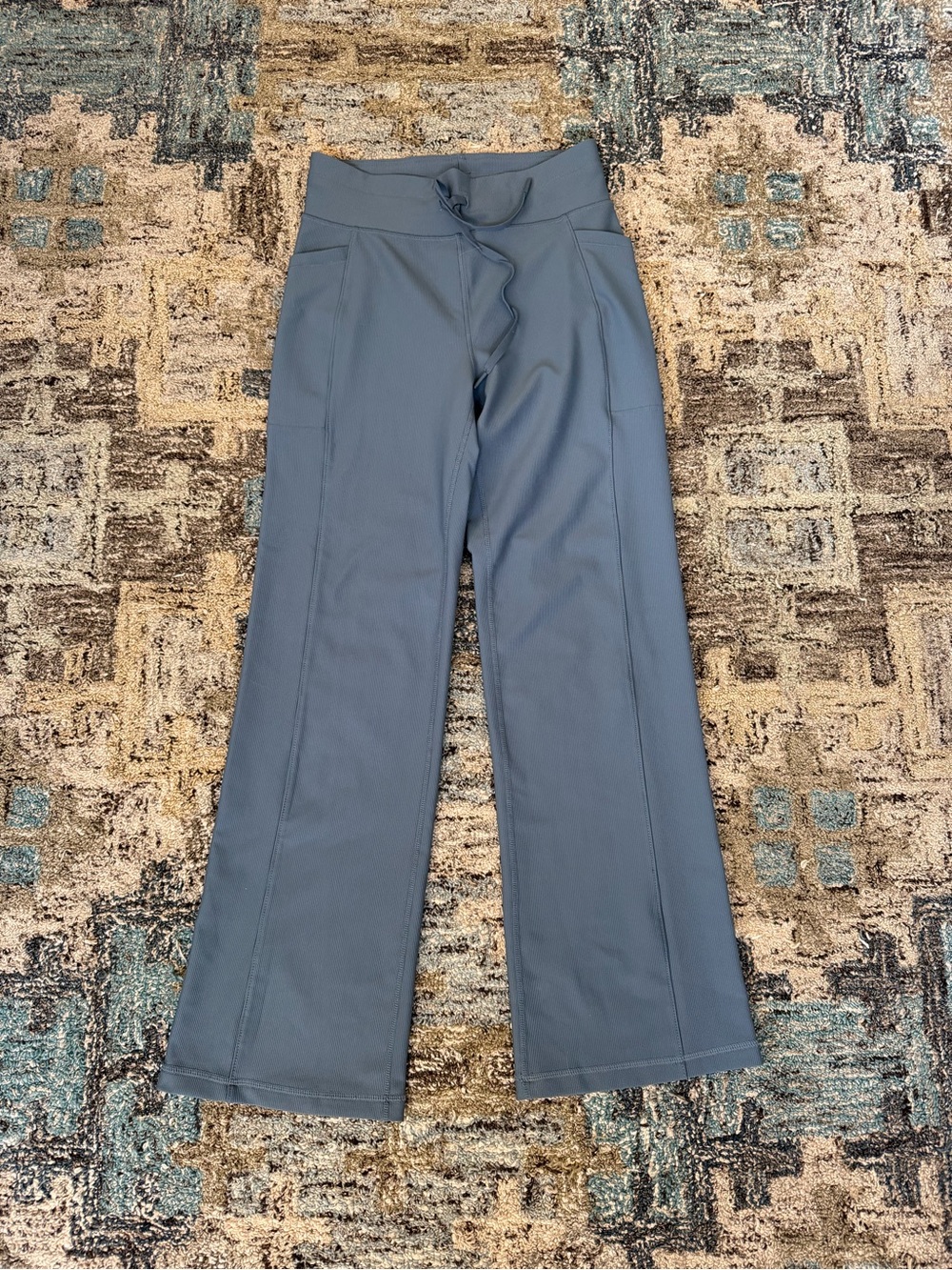 Women's Wide-Leg Pull-On Pants - Dusty Blue